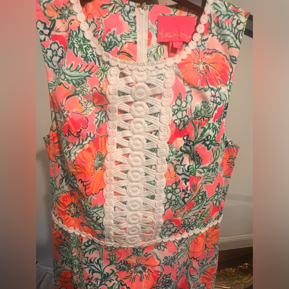 NWT Lilly Pulitzer Ashler Maxi Dress Soleil Pink Perfect Poppy - Picture 5 of 5
